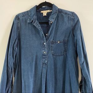L.O.G.G. Long Denim Shirt-Dress